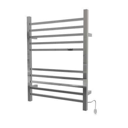Radiant Square Hardwired + Plug-in Combo 10 Bar Towel Warmer