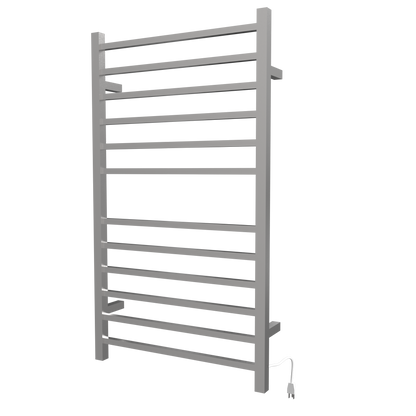 Radiant Large Square Hardwired + Plug-in Combo 12 Bar Towel Warmer