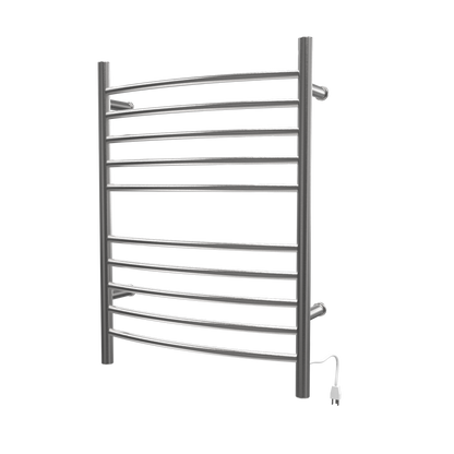 Radiant Hardwired + Plug-in Combo Curved 10 Bar Towel Warmer