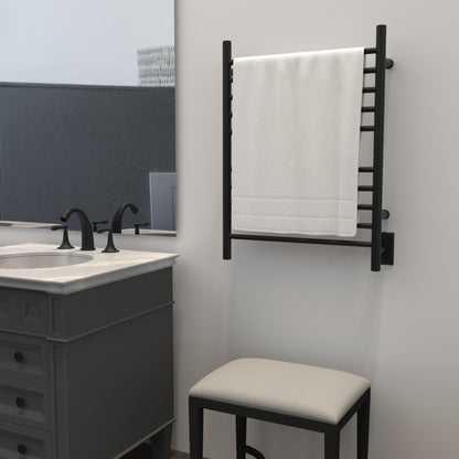 Radiant Hardwired + Plug-in Combo Straight 10 Bar Towel Warmer