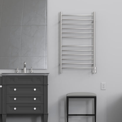 Radiant Large Hardwired + Plug-in Combo Curved 12 Bar Towel Warmer
