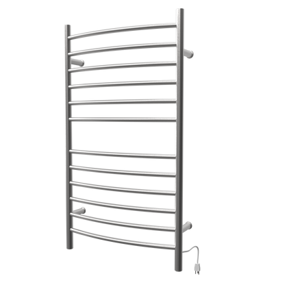 Radiant Large Hardwired + Plug-in Combo Curved 12 Bar Towel Warmer