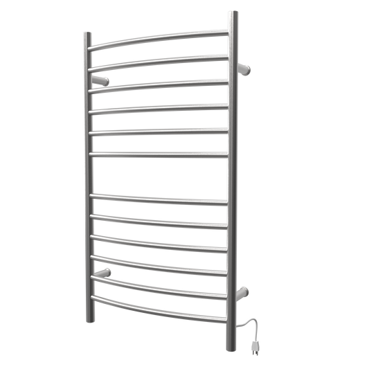Radiant Large Hardwired + Plug-in Combo Curved 12 Bar Towel Warmer