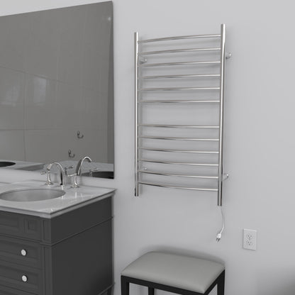 Radiant Large Hardwired + Plug-in Combo Curved 12 Bar Towel Warmer