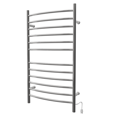 Radiant Large Hardwired + Plug-in Combo Curved 12 Bar Towel Warmer