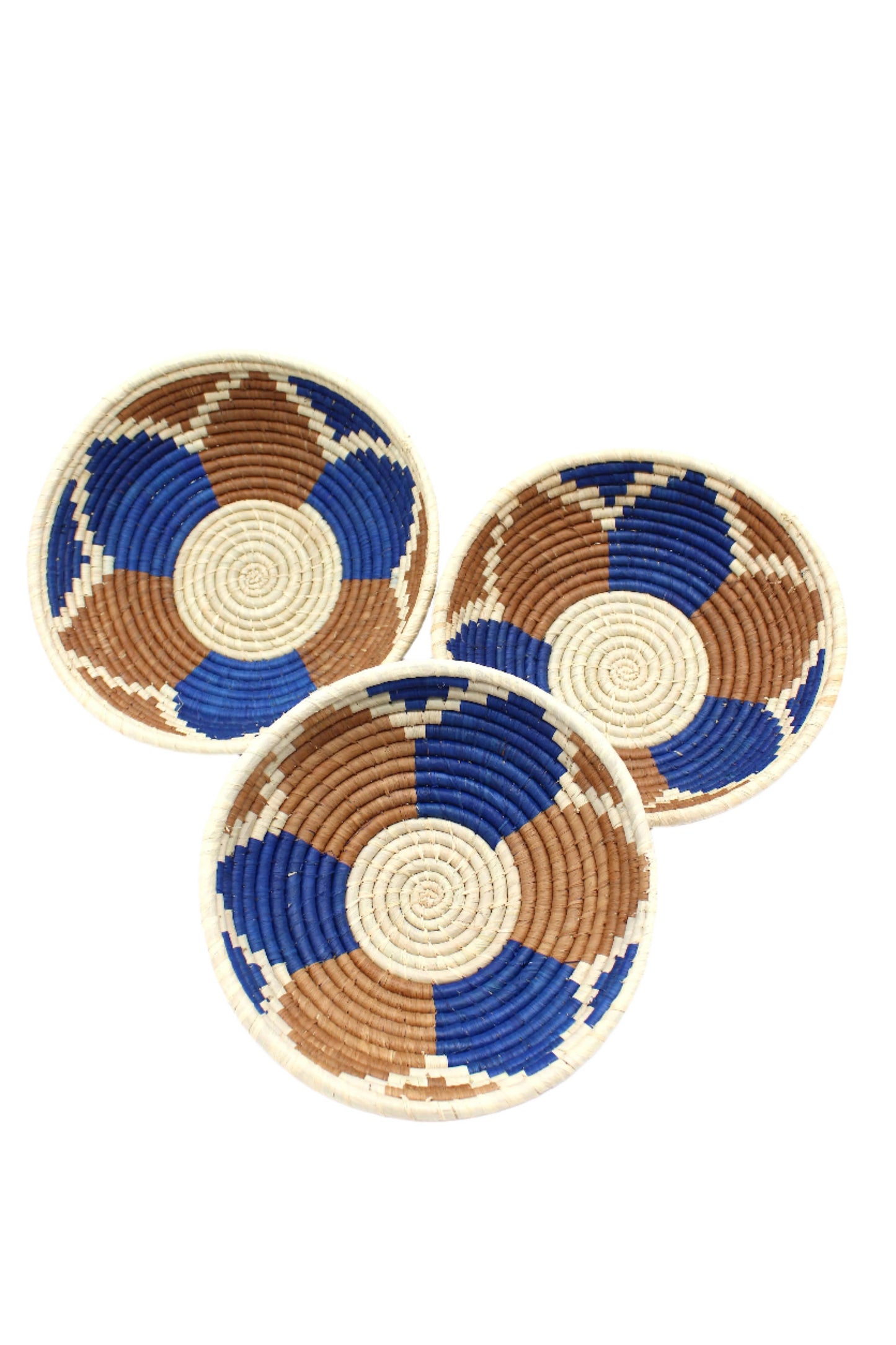 Amara Raffia Straw Table Decor Display Basket Bowl Sets