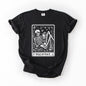 Read In Peace, Halloween, Skeleton, Tarot, Books, Library, Comfort Colors T-Shirt