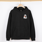 Reading Ghost, Cat, Funny, Halloween, Book, Library, Pocket, Graphic Hoodie, Hooded Sweatshirt