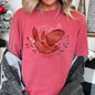 Red Bird, Folk Art, Scandinavian, Winter, Christmas, Comfort Colors Tshirt