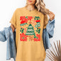 Red Merry and Bright, Candy Cane, Tree, Merry Christmas, Flowers, Floral Tshirt Comfort Colors T-Shirt