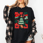 Red Merry and Bright, Candy Cane, Tree, Merry Christmas, Flowers, Floral Tshirt Comfort Colors T-Shirt