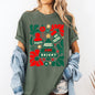 Red Merry and Bright, Ornament, Tree, Merry Christmas, Flowers, Floral Tshirt Comfort Colors T-Shirt