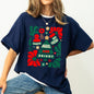 Red Merry and Bright, Ornament, Tree, Merry Christmas, Flowers, Floral Tshirt Comfort Colors T-Shirt