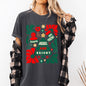 Red Merry and Bright, Ornament, Tree, Merry Christmas, Flowers, Floral Tshirt Comfort Colors T-Shirt