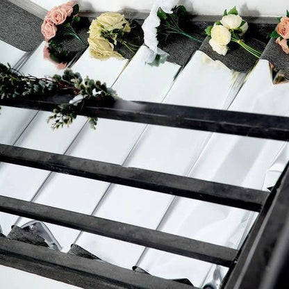 Mirror Wedding Aisle Runner - Reflective Carpet Floor Decor