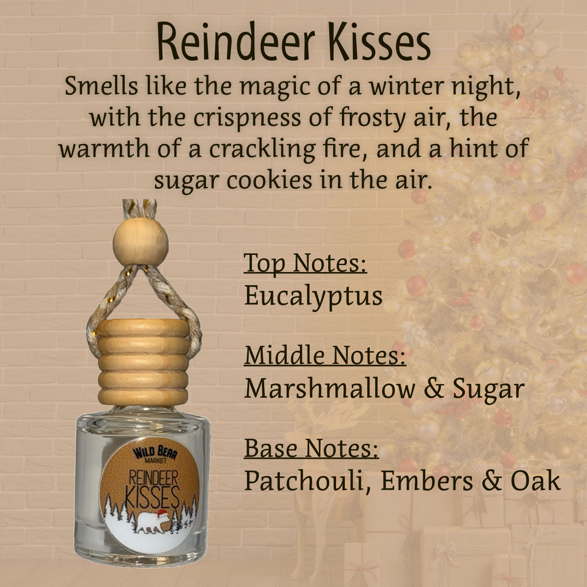 Reindeer Kisses Car Freshener