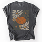 Retro Autumn, Pumpkin and Flowers, Fall, Halloween, Comfort Colors T-Shirt