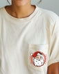 Retro Checkered Santa, Pocket, Christmas, Snow, Winter, Xmas Pocket Tee Comfort Colors T-Shirt
