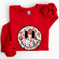 Retro Christmas Smiley, Funny, Winter, Santa, Xmas Sweatshirt