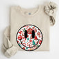 Retro Christmas Smiley, Funny, Winter, Santa, Xmas Sweatshirt