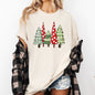 Retro Christmas Trees, Winter, Snow, Santa Tshirt Comfort Colors T-Shirt