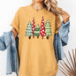 Retro Christmas Trees, Winter, Snow, Santa Tshirt Comfort Colors T-Shirt