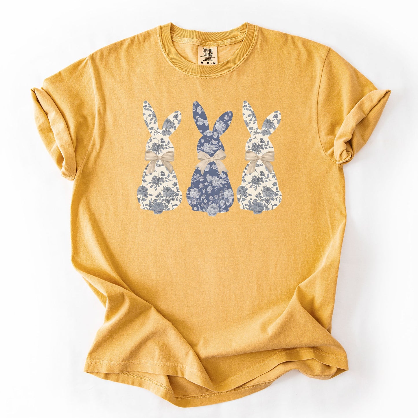 Retro Easter Bunnies, Girly, Chinoiserie Patterns, Cute, Rabbits Tshirt Comfort Colors T-Shirt