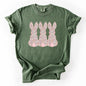 Retro Easter Bunnies, Girly, Pastel Patterns, Cute, Rabbits Tshirt Comfort Colors T-Shirt
