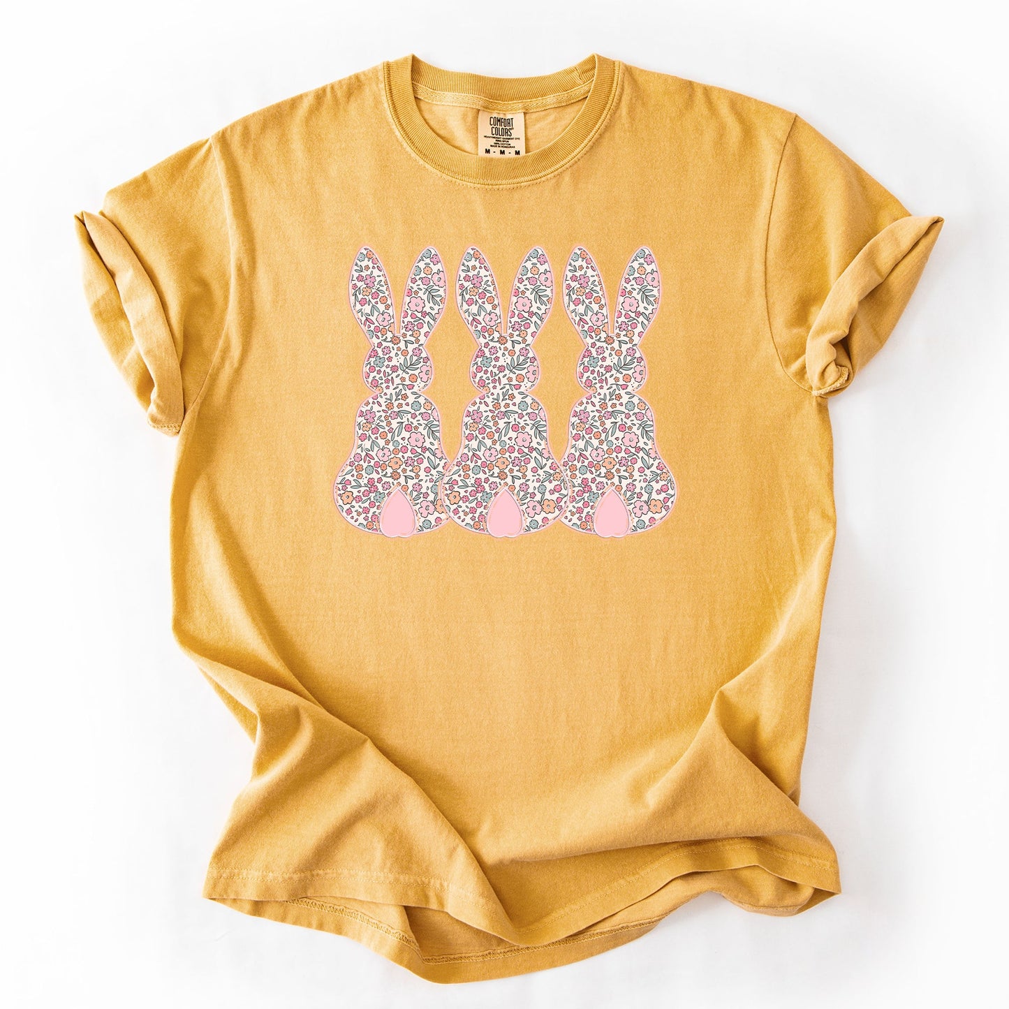 Retro Easter Bunnies, Girly, Pastel Patterns, Cute, Rabbits Tshirt Comfort Colors T-Shirt