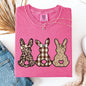 Retro Easter Bunnies, Patterns, Cute, Leopard, Rabbits Tshirt Comfort Colors T-Shirt
