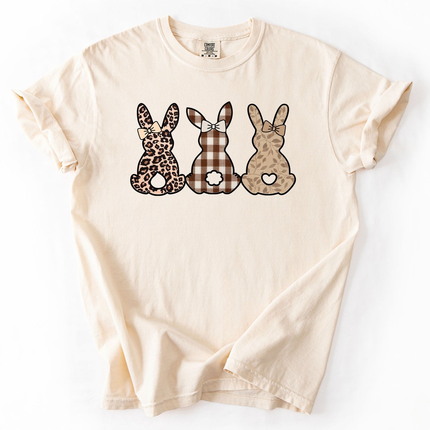 Retro Easter Bunnies, Patterns, Cute, Leopard, Rabbits Tshirt Comfort Colors T-Shirt