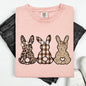 Retro Easter Bunnies, Patterns, Cute, Leopard, Rabbits Tshirt Comfort Colors T-Shirt