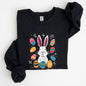 Retro Easter Bunny, Eggs, Cute Sweatshirt
