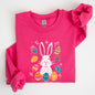 Retro Easter Bunny, Eggs, Cute Sweatshirt