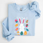 Retro Easter Bunny, Eggs, Cute Sweatshirt