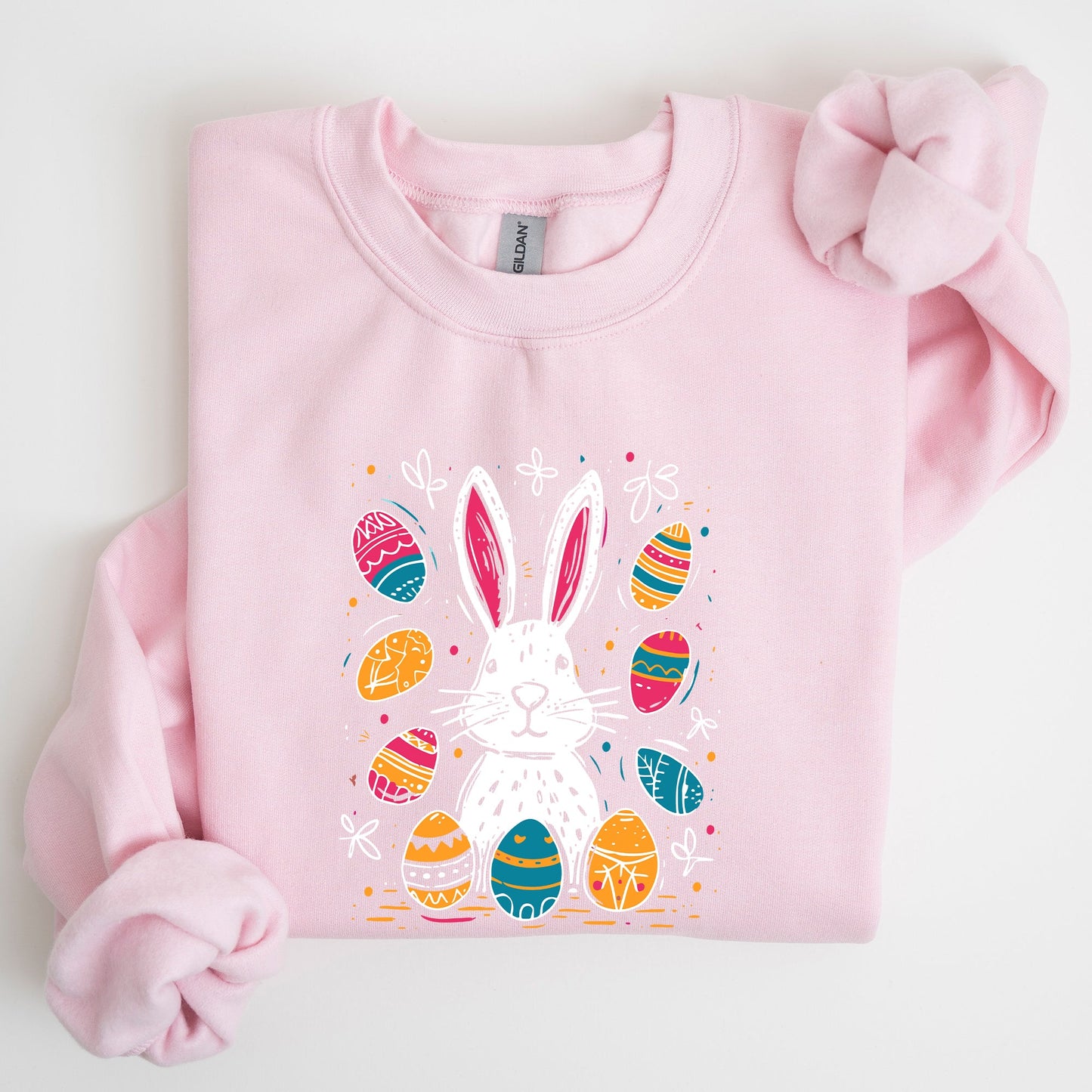 Retro Easter Bunny, Eggs, Cute Sweatshirt