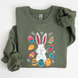 Retro Easter Bunny, Eggs, Cute Sweatshirt