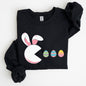 Retro Game Easter Bunny, Eggs Sweatshirt