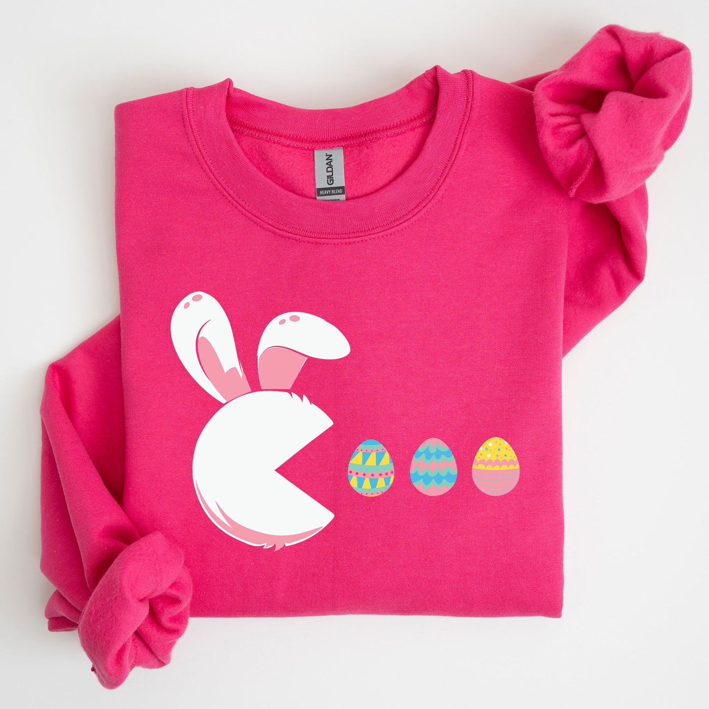 Retro Game Easter Bunny, Eggs Sweatshirt