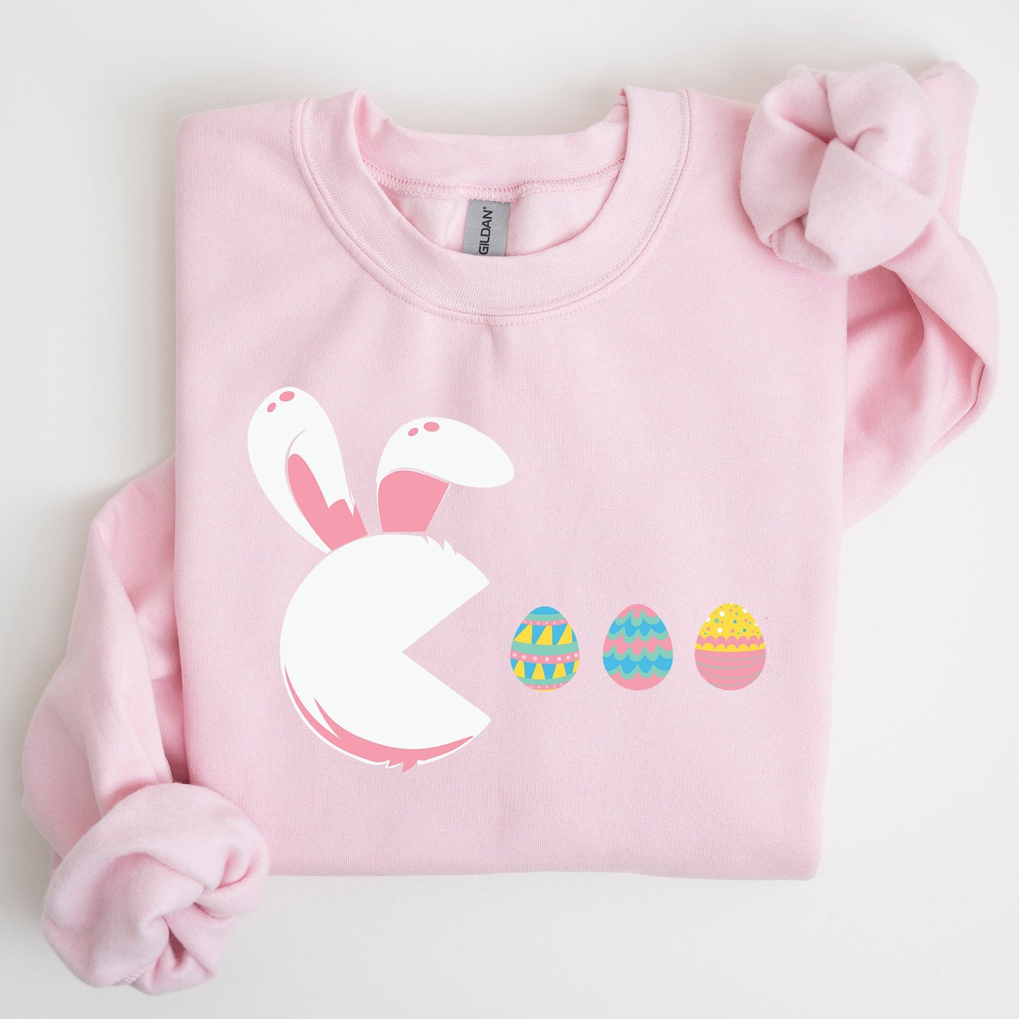 Retro Game Easter Bunny, Eggs Sweatshirt