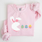 Retro Game Easter Bunny, Eggs Sweatshirt