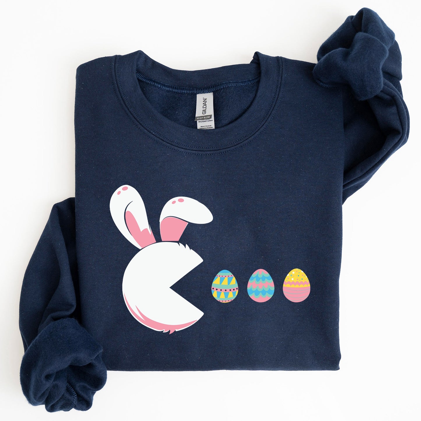 Retro Game Easter Bunny, Eggs Sweatshirt