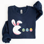 Retro Game Easter Bunny, Eggs Sweatshirt