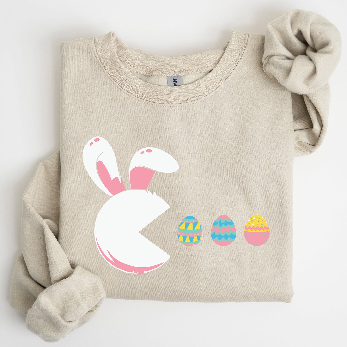 Retro Game Easter Bunny, Eggs Sweatshirt