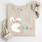 Retro Game Easter Bunny, Eggs Sweatshirt