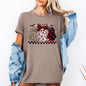 Retro Halloween Ghosts, Checkered, Pattern, Tshirt