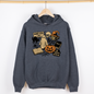 Retro Halloween, Monsters, Witch, Creepy, Graphic Hoodie, Hooded Sweatshirt