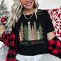 Retro Merry Christmas Trees, Pastels, Star Super Soft Tshirt