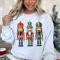 Retro Nutcrackers, Classic, Colorful Christmas Sweatshirt