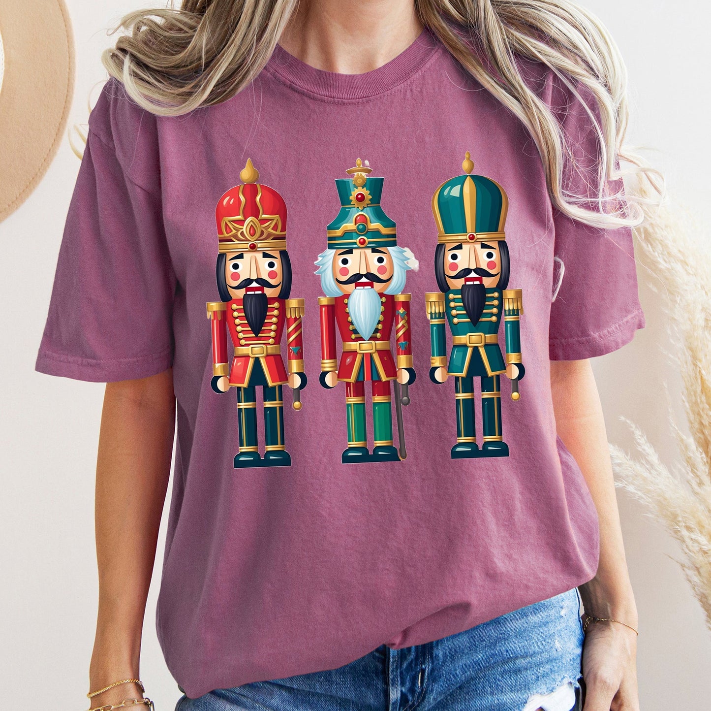 Retro Nutcrackers, Classic, Colorful Christmas, Comfort Colors Tshirt
